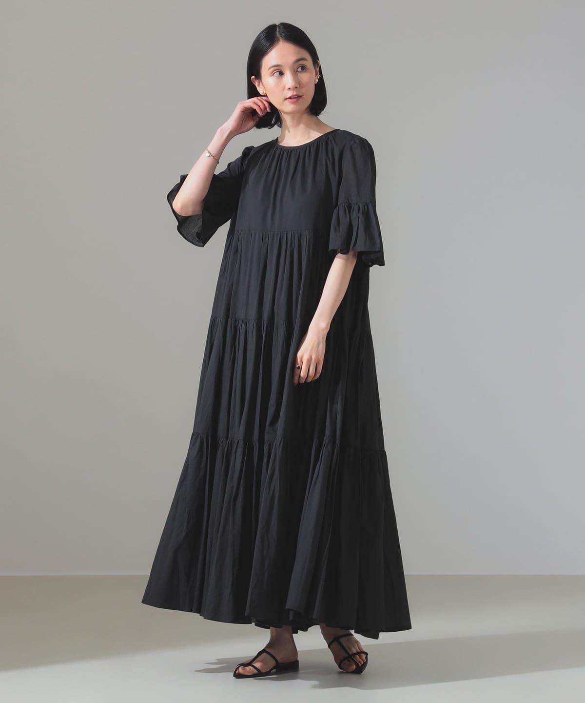 MARIHA マリハ / 春のすずらん ソリッド ワンピース ワンピース WOMEN ONYX 38 MARIHA マリハ / 春のすずらん ソリッド ワンピース ワンピース WOMEN ONYX 38