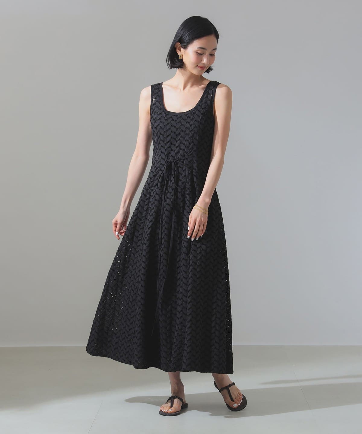 Merlette マーレット / OLEA EYELET ドレス ワンピース WOMEN BLACK 0 Merlette マーレット / OLEA EYELET ドレス ワンピース WOMEN BLACK 0