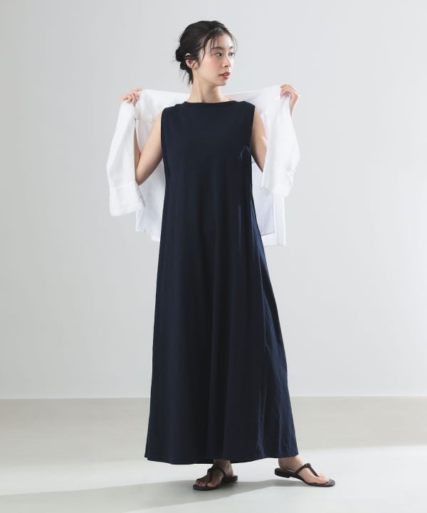 シフォンワンピース ドット ぽわん袖[品番：AMLW0002676]｜AMELY