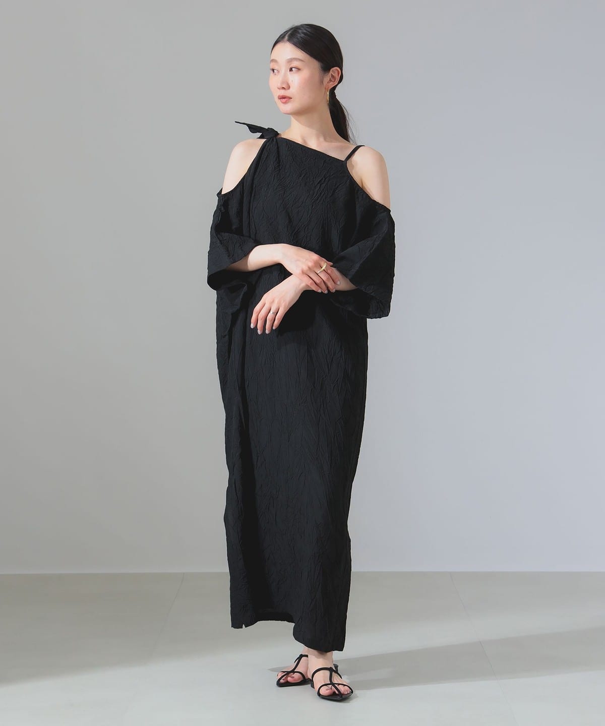 Christian Wijnants クリスチャン ワイナンツ / DRIFA ベアショルダー ドレス ワンピース WOMEN BLACK 34 Christian Wijnants クリスチャン ワイナンツ / DRIFA ベアショルダー ドレス ワンピース WOMEN BLACK 34