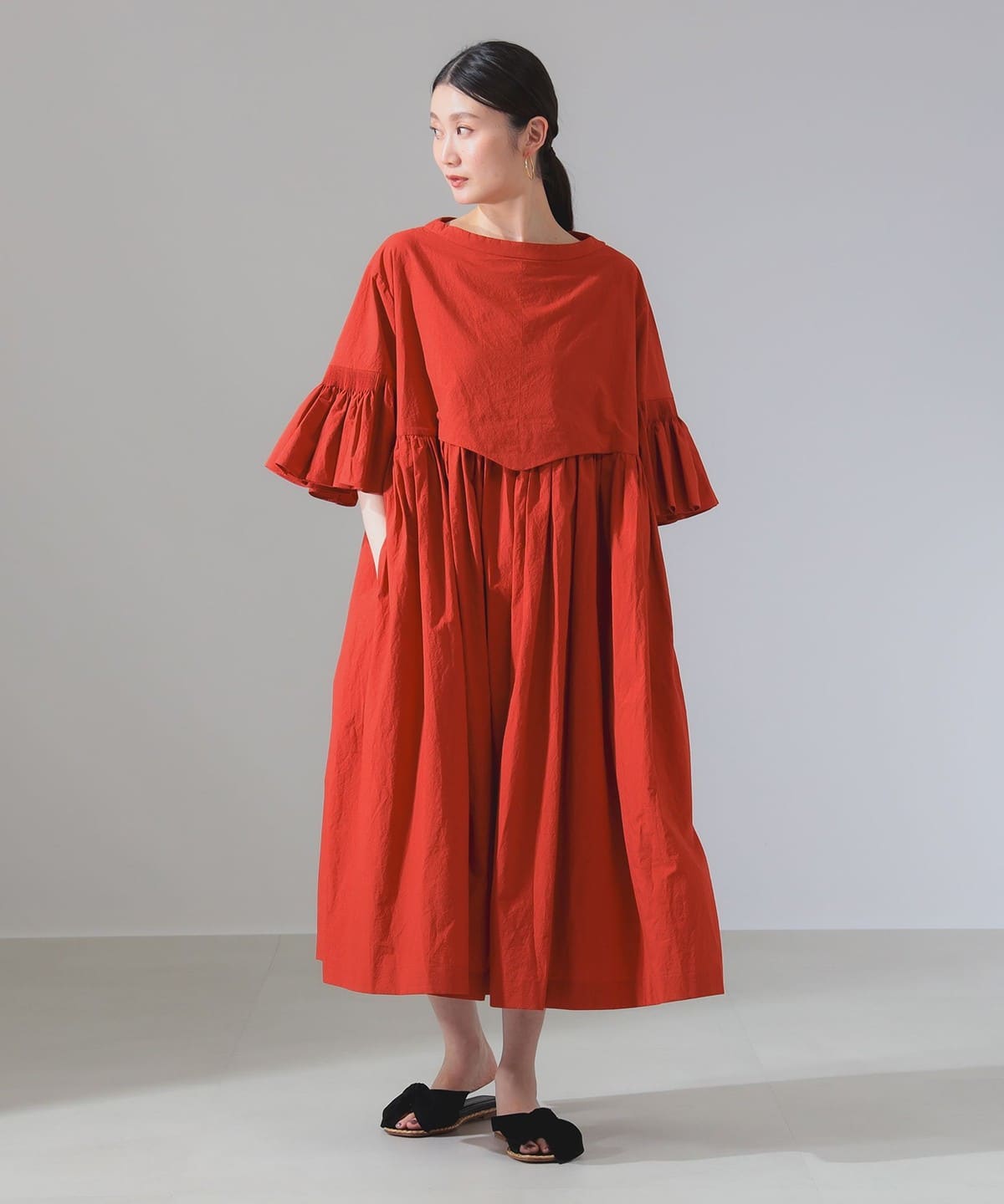 ECOLE DE CURIOSITES / ELIZABETH ドレス ワンピース WOMEN RED M ECOLE DE CURIOSITES / ELIZABETH ドレス ワンピース WOMEN RED M