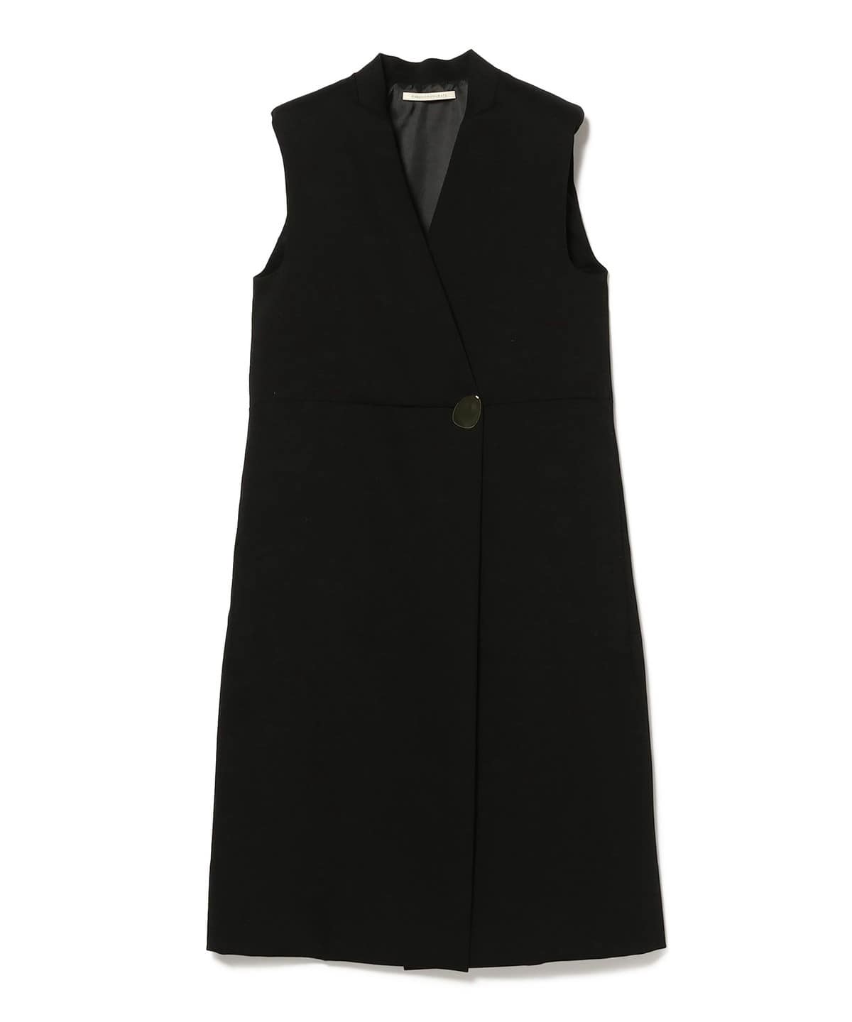 HARUNOBUMURATA / LARRY サマーウール ロングジレ トップス WOMEN BLACK 34 HARUNOBUMURATA / LARRY サマーウール ロングジレ トップス WOMEN BLACK 34