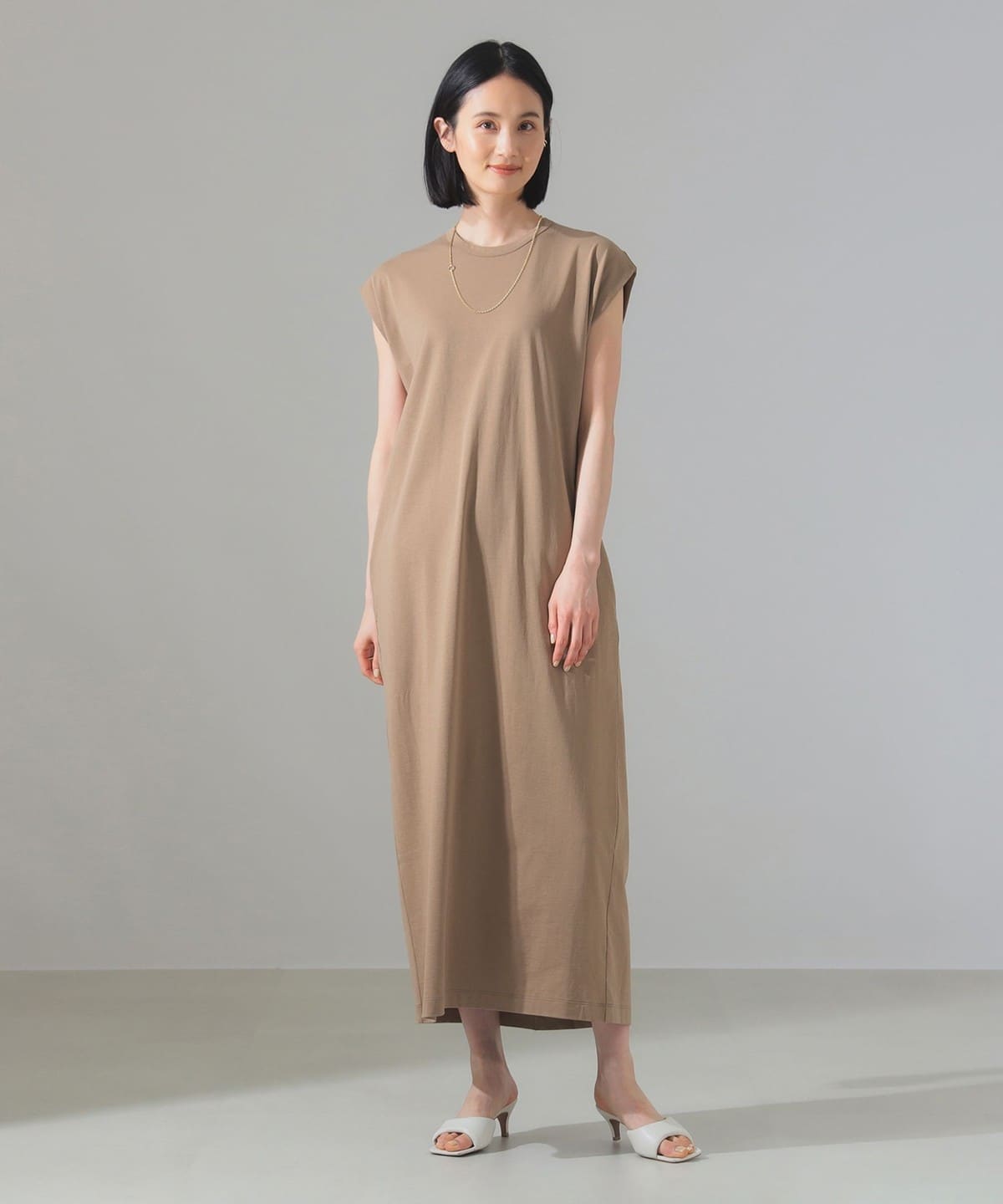 【別注】ATON エイトン / DRY COTTON JERSEY ワンピース ワンピース WOMEN 別注BEIGE 02 【別注】ATON エイトン / DRY COTTON JERSEY ワンピース ワンピース WOMEN 別注BEIGE 02