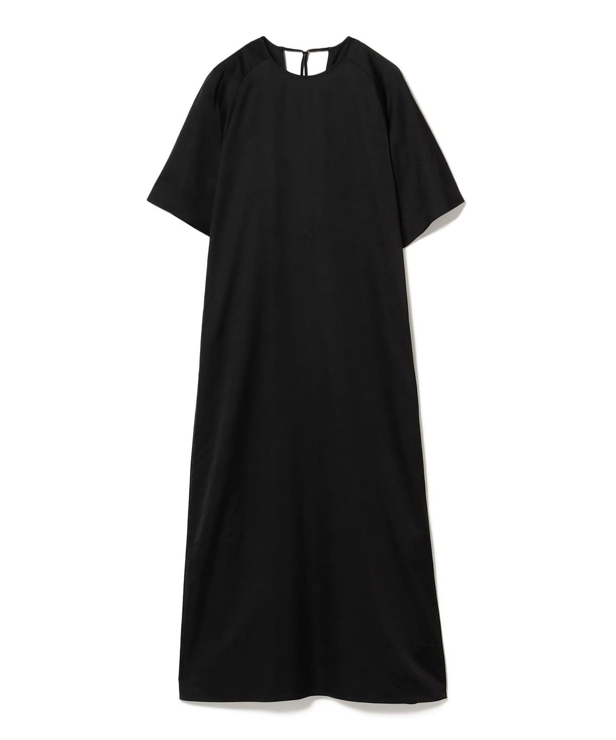 25ss デミルクスビームス グロスTドレス .M 38 黒 半袖ワンピース Demi-Luxe BEAMS（デミルクス ビームス）グロス Tドレス .M