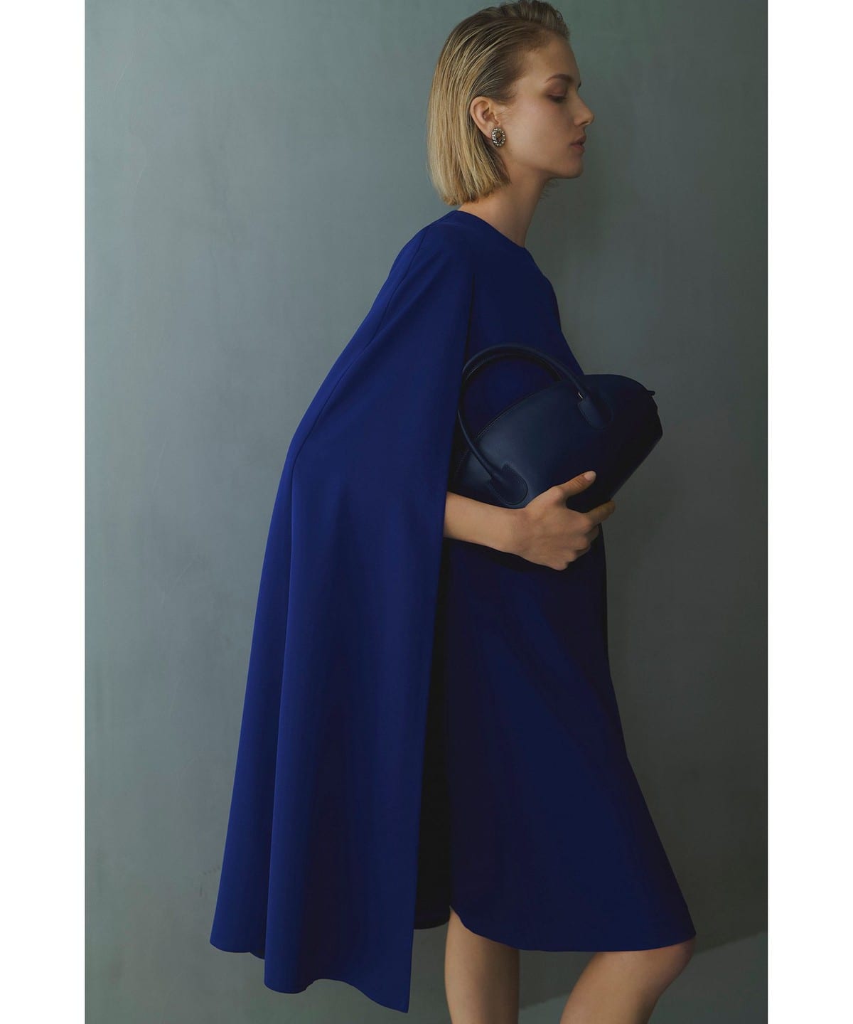 ケープ ドレス ワンピース WOMEN BLUE 38 ケープ ドレス ワンピース WOMEN BLUE 38