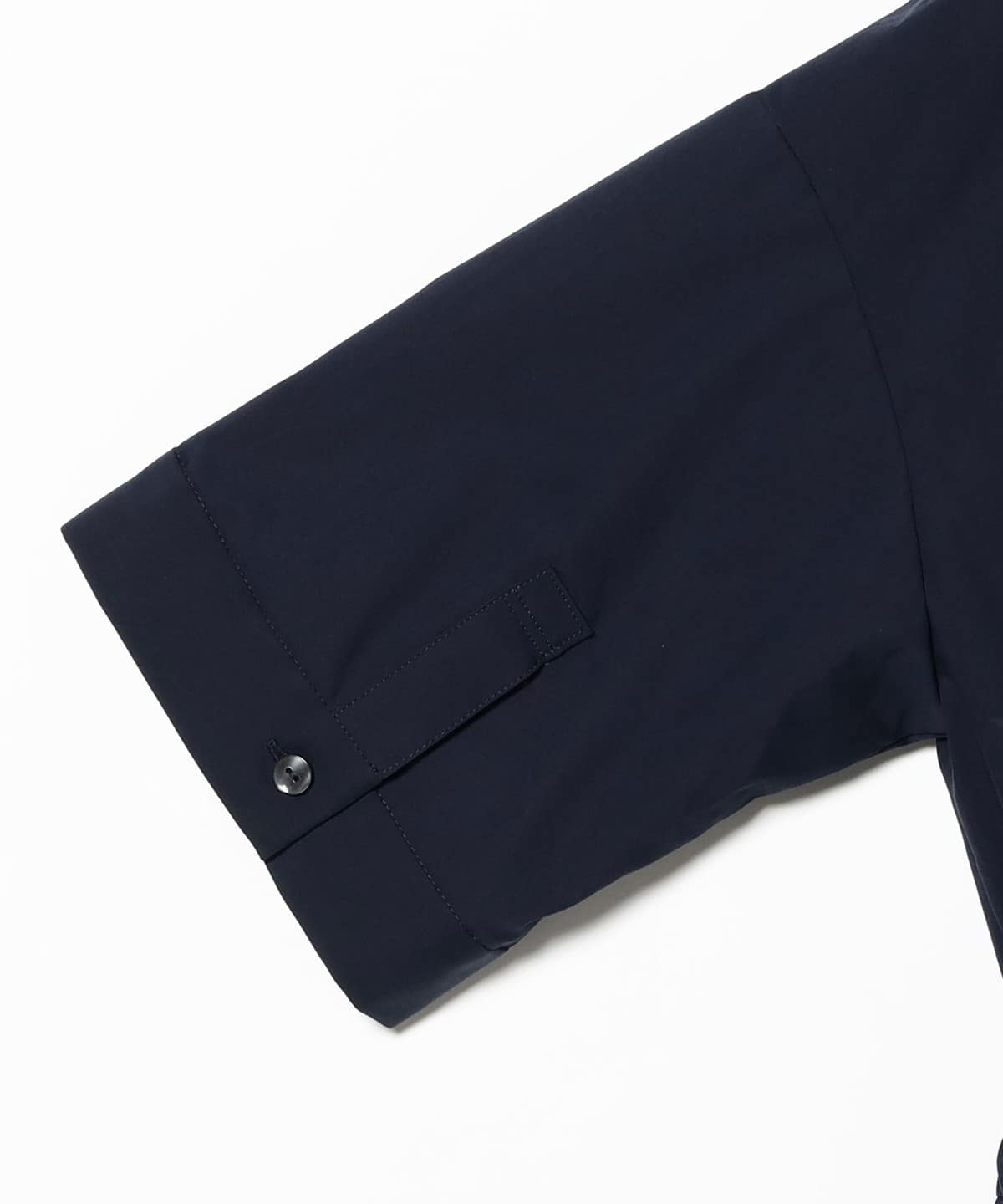 美品 デミルクスビームス ハーフスリーブ シャツワンピース 25SS 紺 38 Demi-Luxe BEAMS（デミルクス ビームス）ハーフスリーブ シャツ