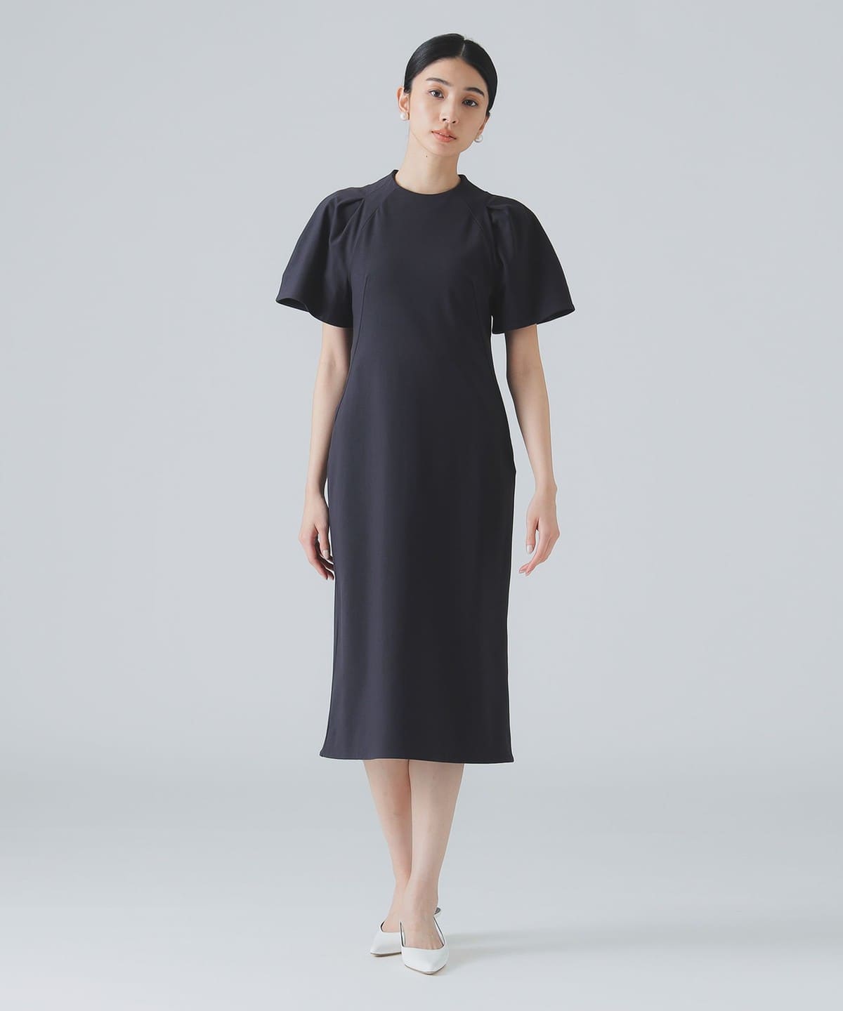 ダブルトリコット ワンピース ワンピース WOMEN NAVY 38 ダブルトリコット ワンピース ワンピース WOMEN NAVY 38