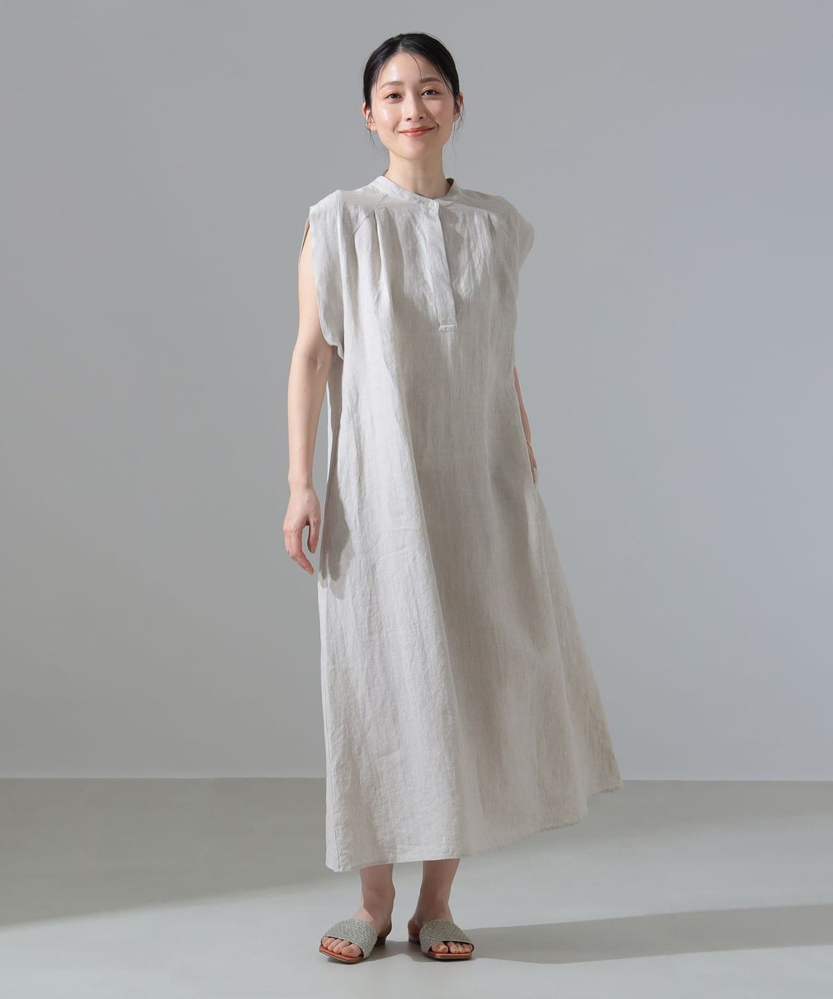 Demi-Luxe BEAMS（デミルクス ビームス）TICCA / リネン 2WAY フレンチ