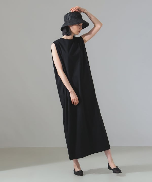 長屋なぎさx BEAMS LIGHTS レースタックワンピース