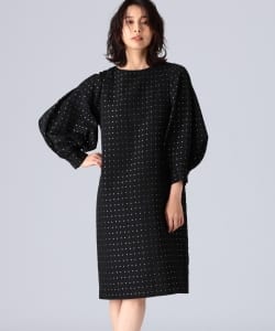 ROOM NO.8 BLACK / ボリュームスリーブ ワンピース