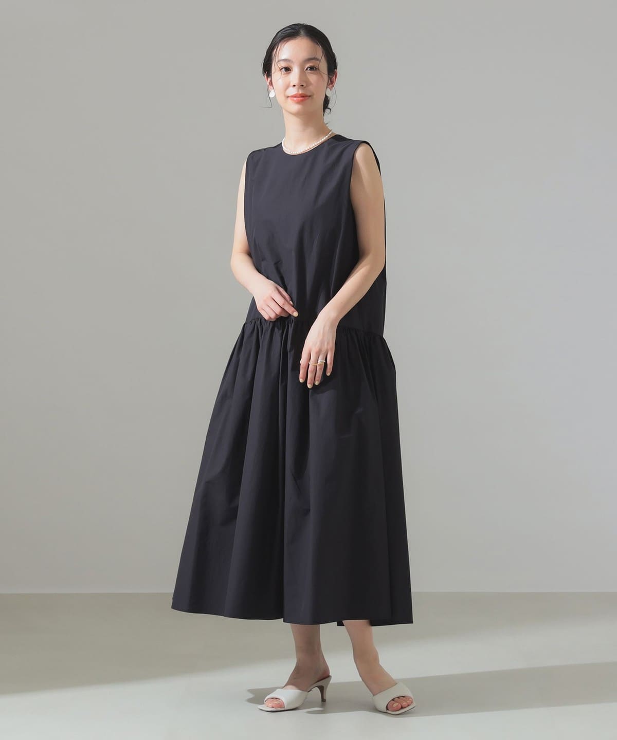 タック ティアード ワンピース ワンピース WOMEN BLACK 36 タック ティアード ワンピース ワンピース WOMEN BLACK 36