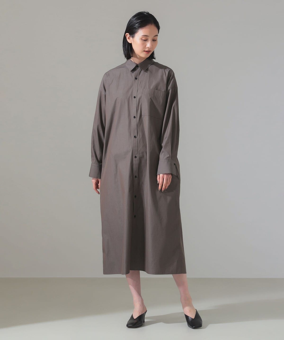 美品 デミルクスビームス 麻100% ロングシャツ シャツワンピース 日本製 64261616847_D_5.jpg