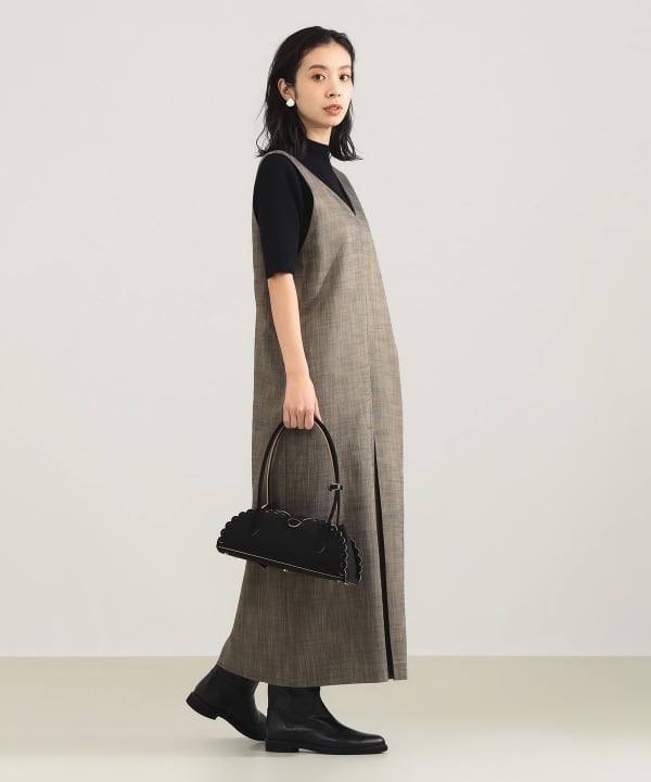 Demi-Luxe BEAMS（デミルクス ビームス）2WAY Vネックワンピース