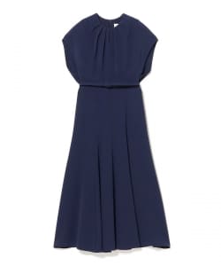 ROLAND MOURET / ウエストベルト ミディドレス