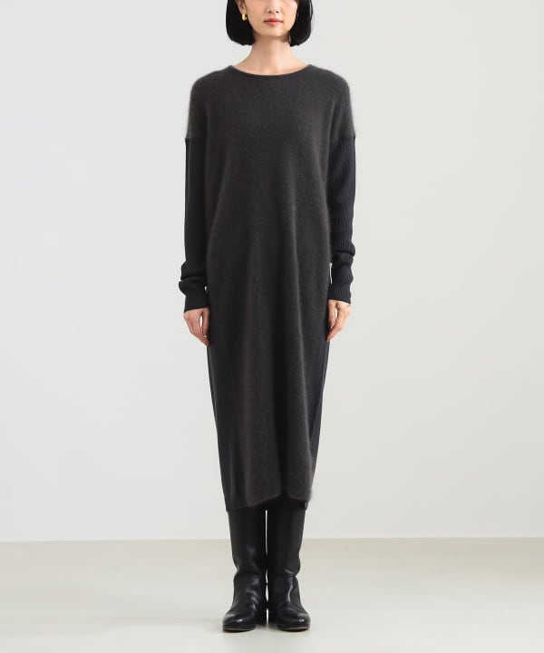 【新品未使用】デミルクスビームス　フラッフィーニット Demi-Luxe BEAMS（デミルクス ビームス）フラッフィ クルー