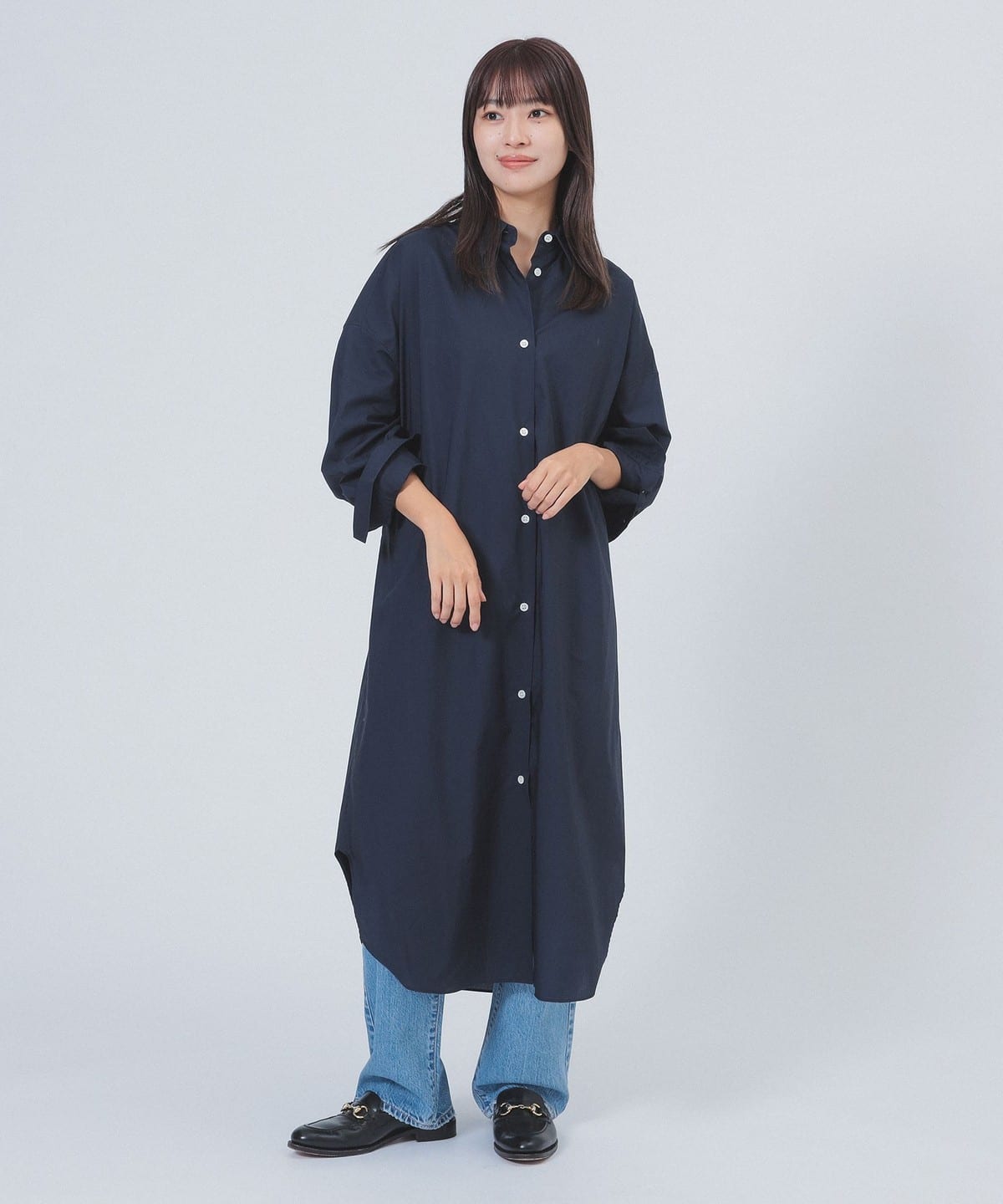 タイプライター シャツ ワンピース ワンピース WOMEN NAVY ONE SIZE タイプライター シャツ ワンピース ワンピース WOMEN NAVY ONE SIZE