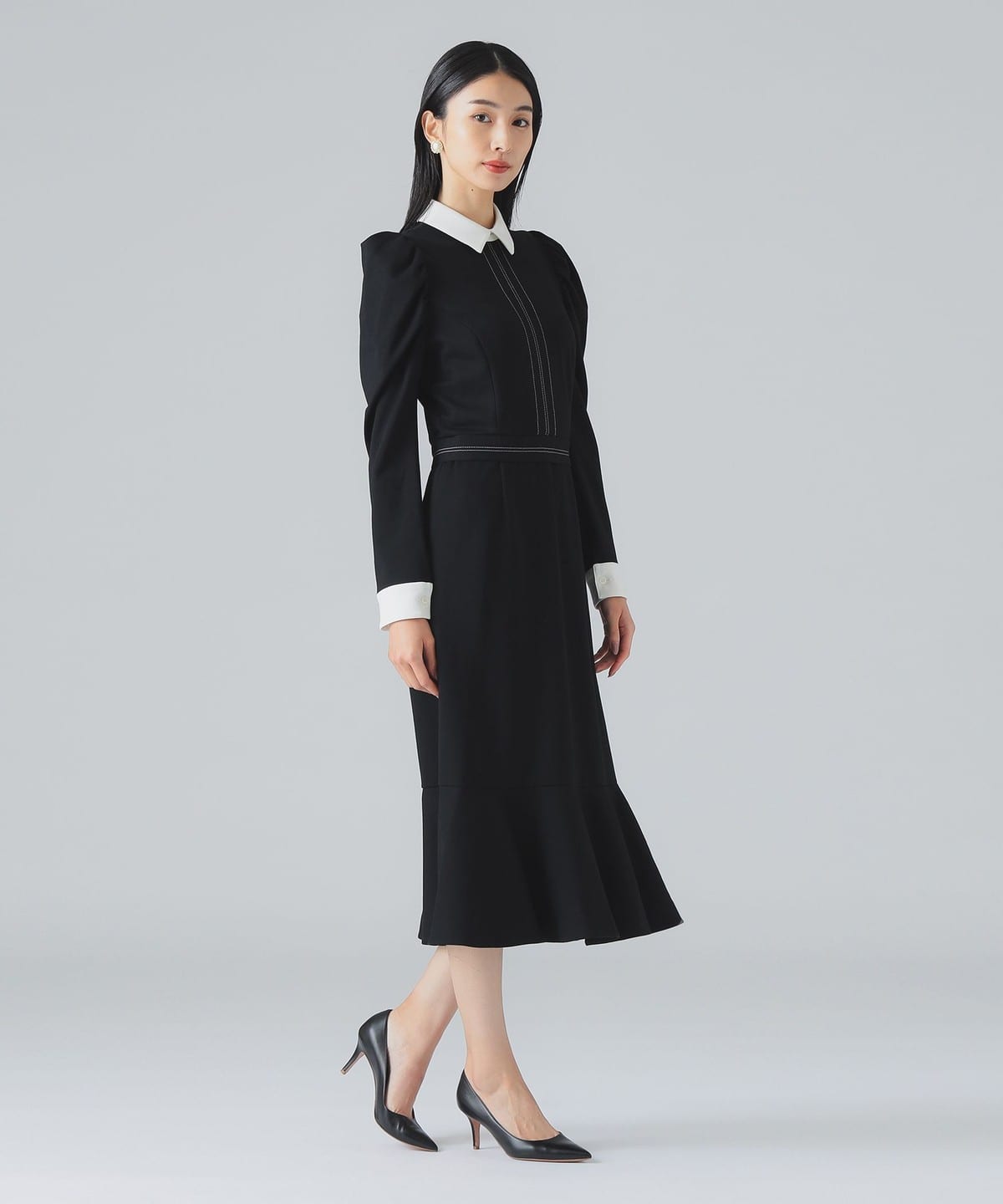 CORCOVADO コルコバード / バイカラー ドレス ワンピース WOMEN BLACK 36 CORCOVADO コルコバード / バイカラー ドレス ワンピース WOMEN BLACK 36