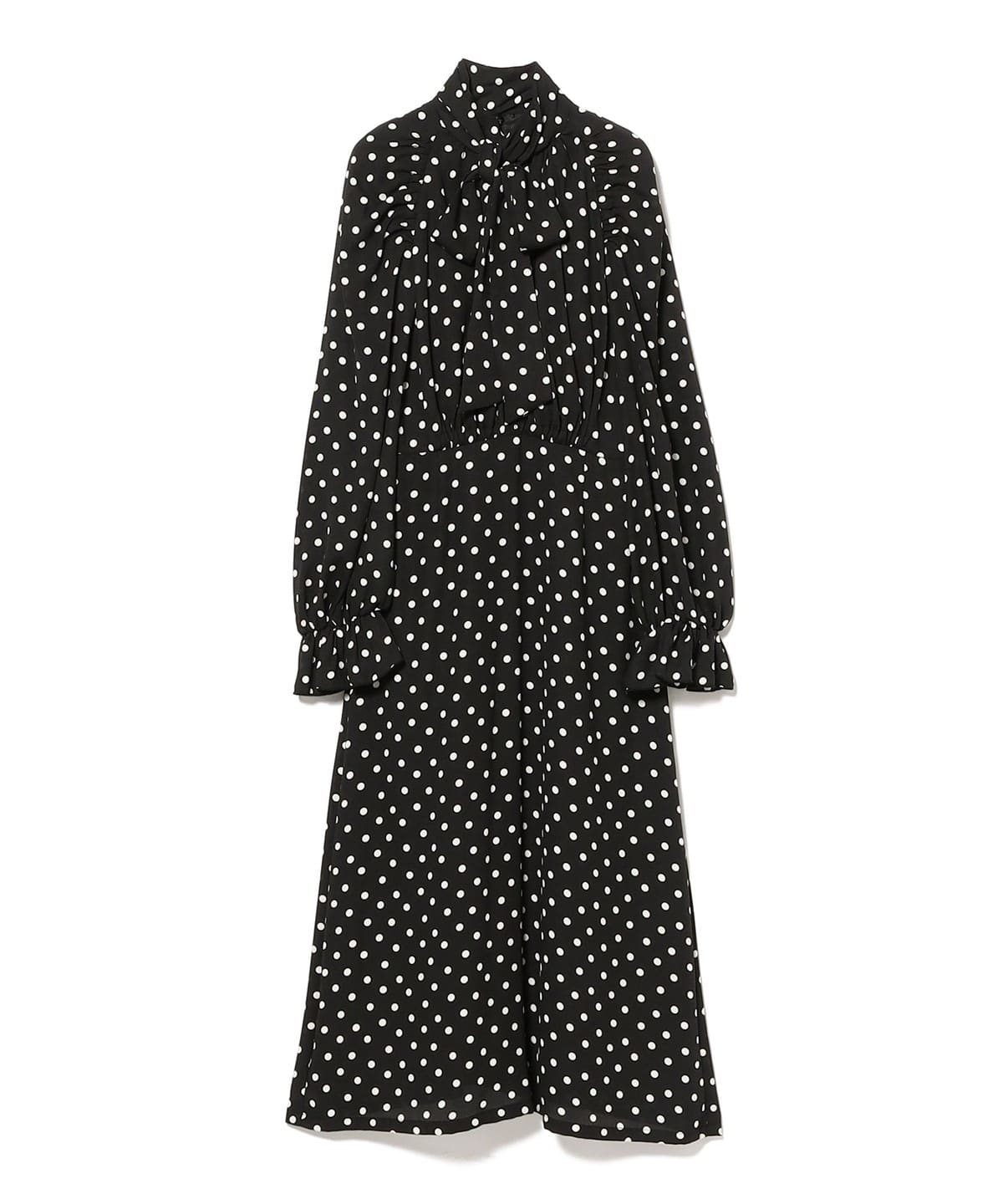 CORCOVADO コルコバード / ドット プリント ドレス ワンピース WOMEN BLACK 38 CORCOVADO コルコバード / ドット プリント ドレス ワンピース WOMEN BLACK 38
