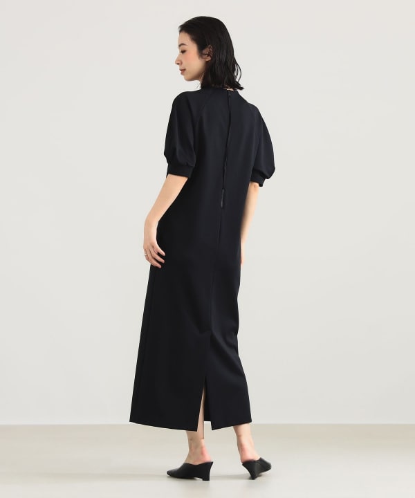 Demi-Luxe BEAMS リネンパフスリーブワンピース　38 Demi-Luxe BEAMS（デミルクス ビームス）の「Demi-Luxe BEAMS