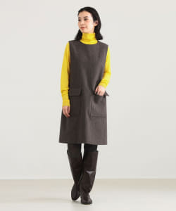 【+15%ポイントUP】AK+1 / ウール チェック ミニワンピース