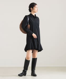 フリルヘム シャツ ワンピース