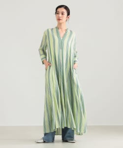 ne Quittez pas / ボイル ストライプ パネル ワンピース