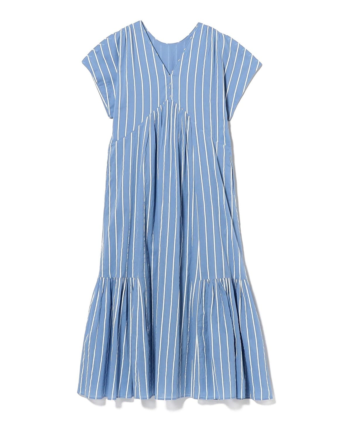 y*o様 ⋆タグ付.*＊ヌキテパ 26SS ボイル ストライプ フレンチスリーブ BEAMS SELECTION for WOMEN（ビームス セレクション for ウィメン