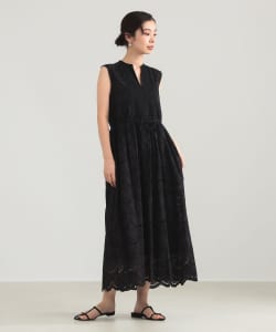 ne Quittez pas / ボイル ドット ノースリーブ ワンピース