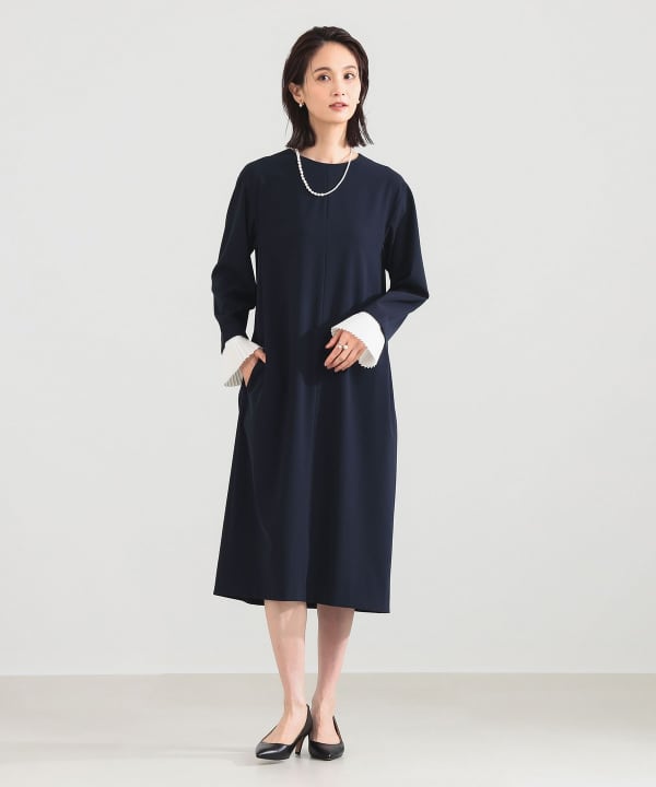 Demi-Luxe BEAMS（デミルクス ビームス）プリーツカフス ワンピース