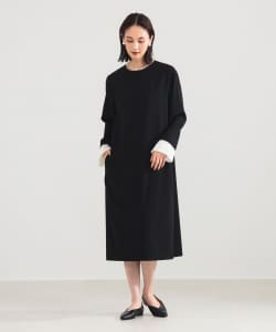 プリーツカフス ワンピース＊