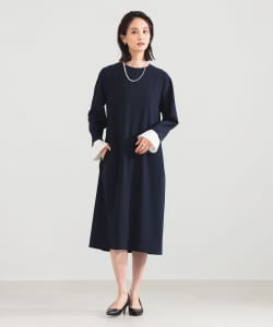 プリーツカフス ワンピース＊