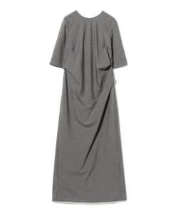 アシンメトリー タック バイアス ワンピース