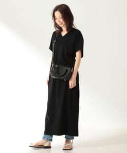ATON × Demi-Luxe BEAMS / 別注 スビン Vネックワンピース