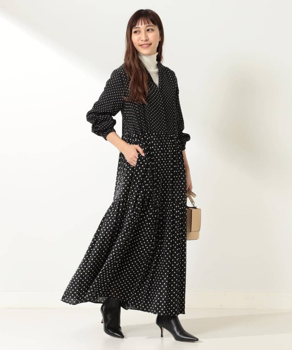 Demi Luxe Beams デミルクス ビームス Ne Quittez Pas コットンツイル ドットワンピース ワンピース ワンピース 通販 Beams