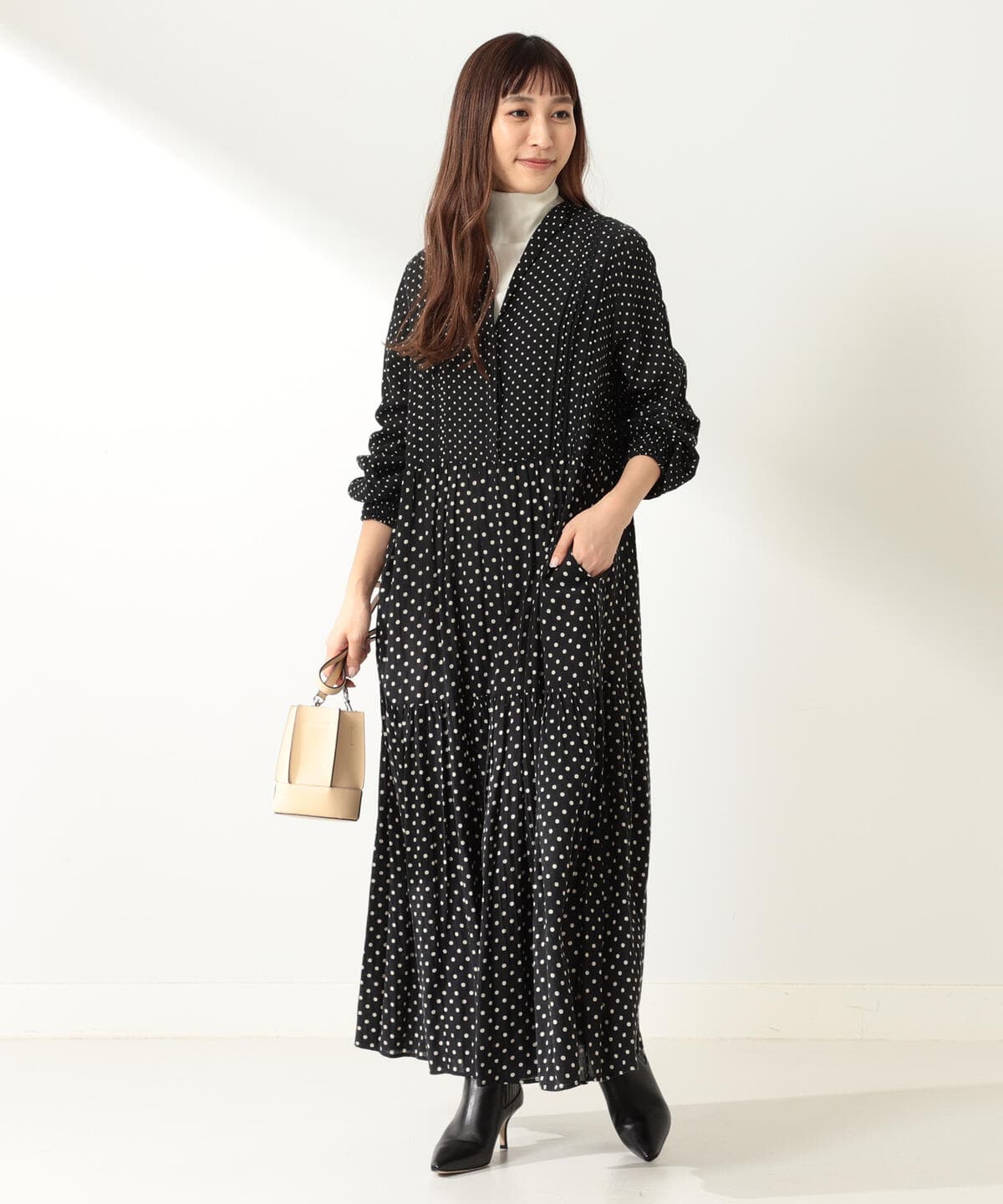 Demi Luxe Beams デミルクス ビームス Ne Quittez Pas コットンツイル ドットワンピース ワンピース ワンピース 通販 Beams