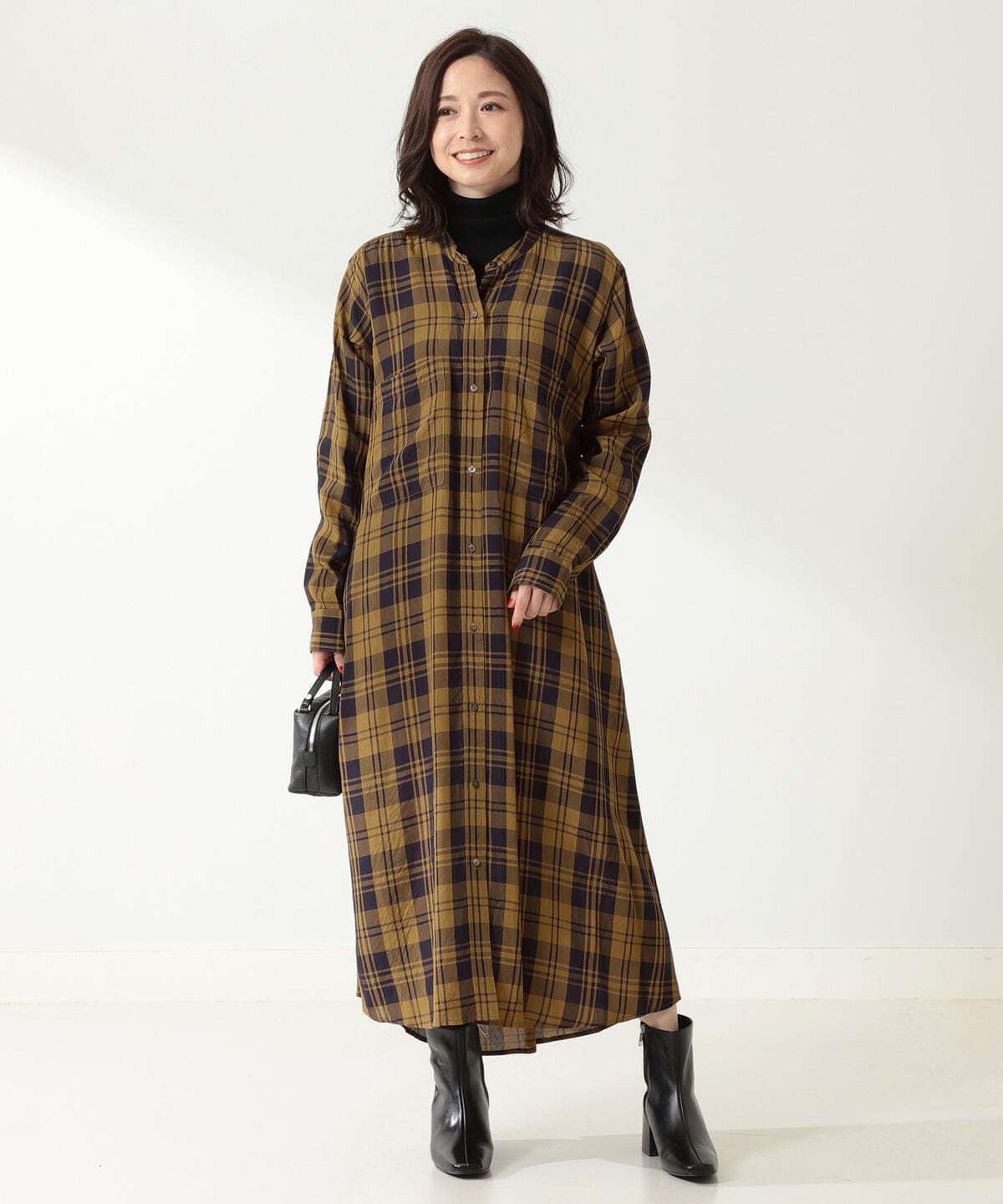 Demi Luxe Beams デミルクス ビームス Ticca 別注 チェック フレア シャツワンピース ワンピース ワンピース 通販 Beams