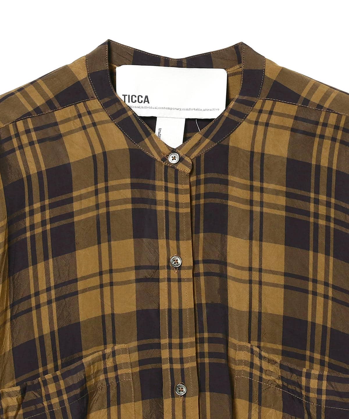 Demi Luxe Beams デミルクス ビームス Ticca 別注 チェック フレア シャツワンピース ワンピース ワンピース 通販 Beams