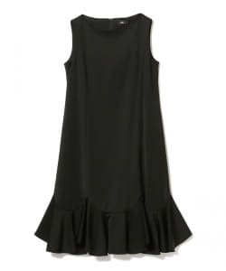 M・fil / サテン フリル ノースリーブワンピース