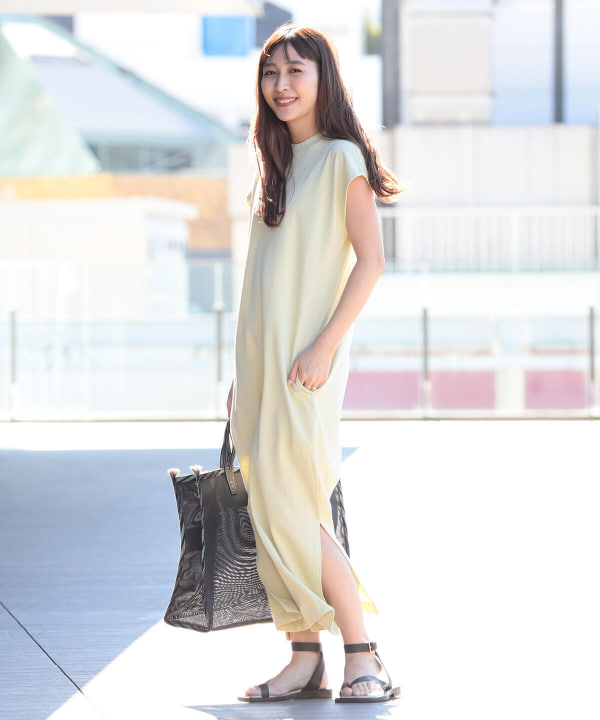 Demi Luxe Beams デミルクス ビームス Batoner スーパーハイゲージ フレンチスリーブワンピース ワンピース ワンピース 通販 Beams