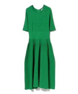 CORCOVADO / リブ フィット＆フレア ワンピース