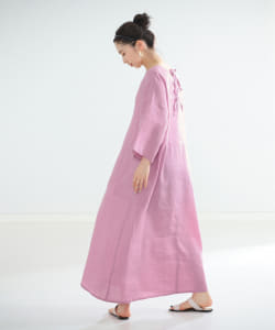 TICCA / リネン キーネック ロングドレス