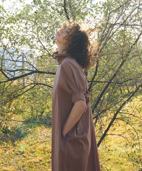 Demi Luxe Beams デミルクス ビームス Ak 1 スタンドカラー ジップ ワンピース ワンピース ワンピース 通販 Beams