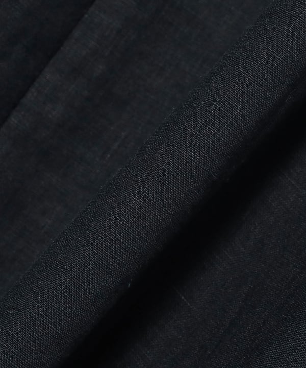 TICCA / リネン フレンチスリーブ バルーン ワンピース NAVY