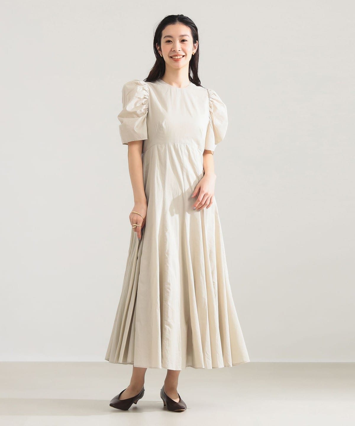 25SS MARIHA //花のセレナーデのドレス //オレンジ＆ブラック Demi-Luxe BEAMS（デミルクス ビームス）【別注】MARIHA / 花の
