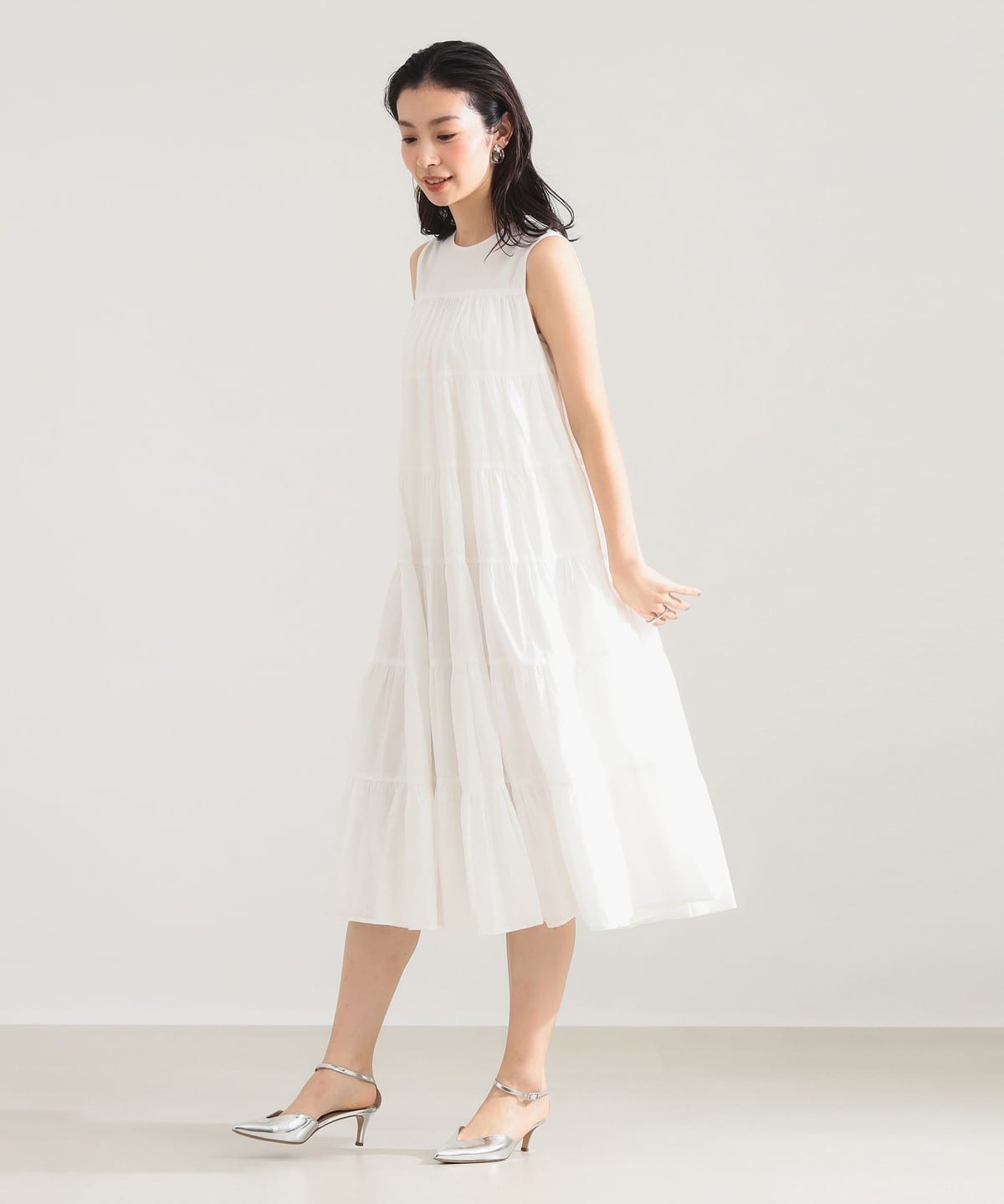 【別注】MARIHA ミューズのワンピース ソリッド BEAMS SELECTION for WOMEN（ビームス セレクション for ウィメン