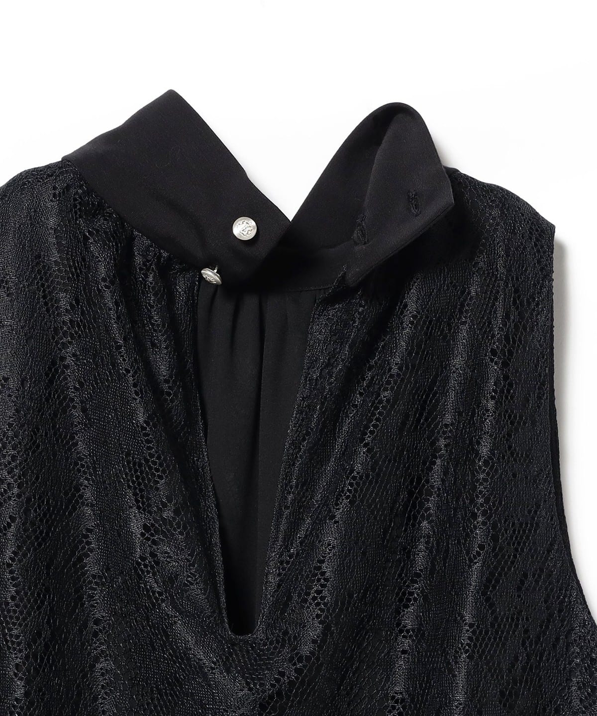 EFFE BEAMS EFFE BEAMS ROOM NO.8 BLACK / Lace Tiered Dress (One 