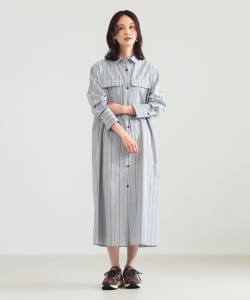 ストライプ シャツ ワンピース