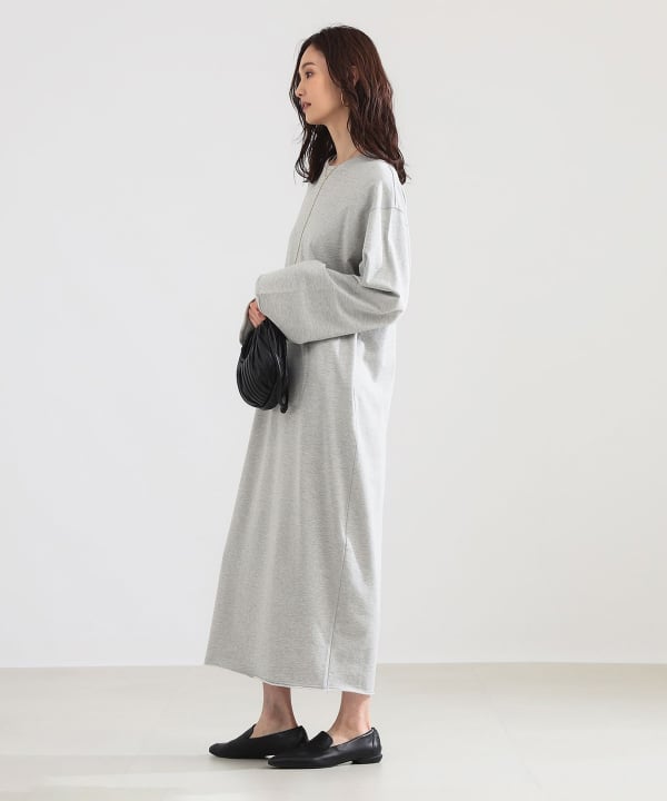 松繭型背絨連衣裙Model:H171 B80 W58 H86 Size:38