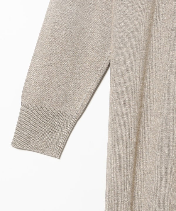 three dots /  LUREX ラメニット タートルネック ワンピース