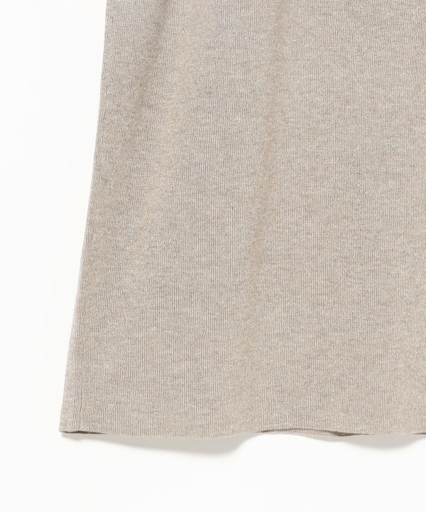 three dots /  LUREX ラメニット タートルネック ワンピース
